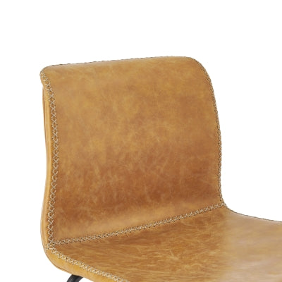Jayden Faux Leather Low Back Counter Stool