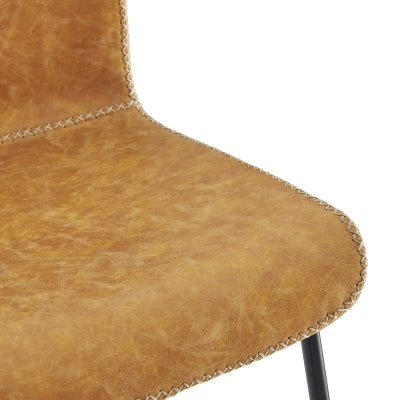 Jayden Faux Leather Low Back Counter Stool