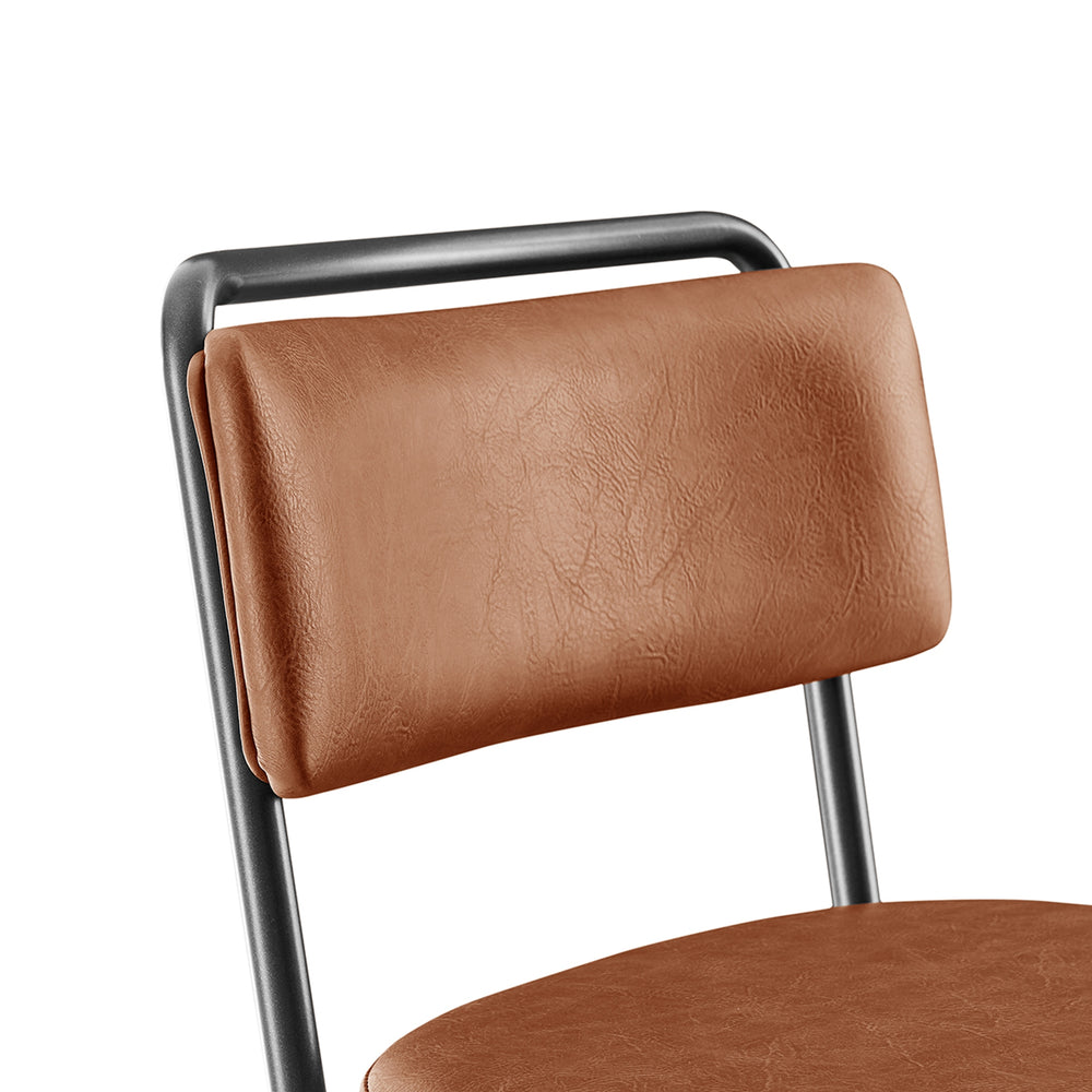 Zander Faux Leather Counter Stool - Toasted Caramel - view 9
