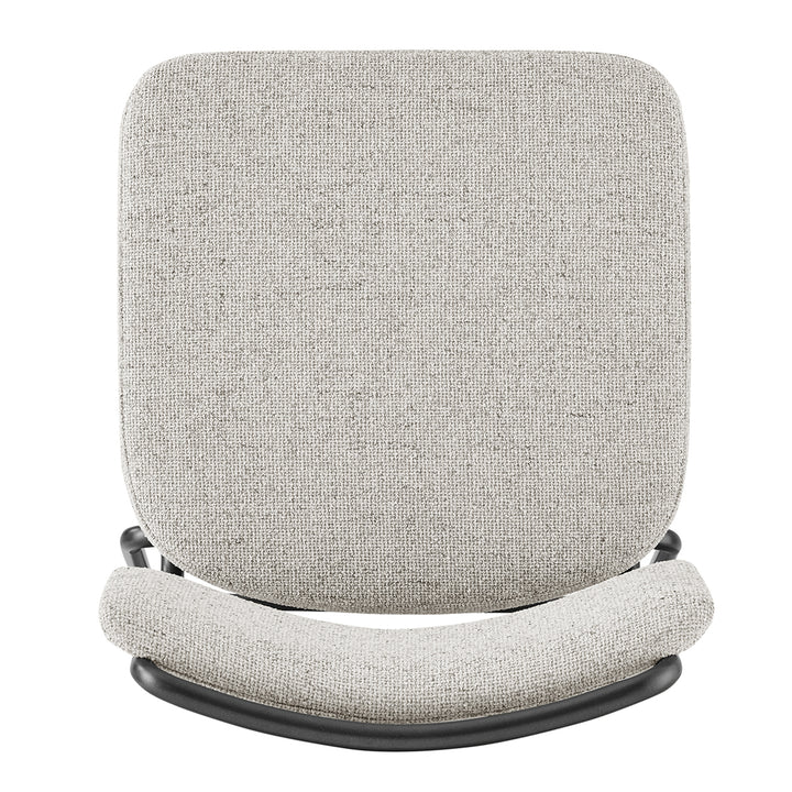 Zander Chenille Counter Stool - Pebbled Cream - view 8