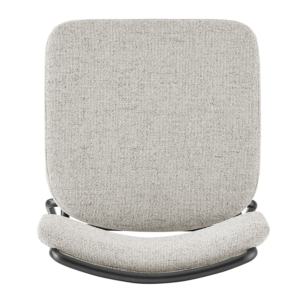 Zander Chenille Counter Stool - Pebbled Cream - view 8