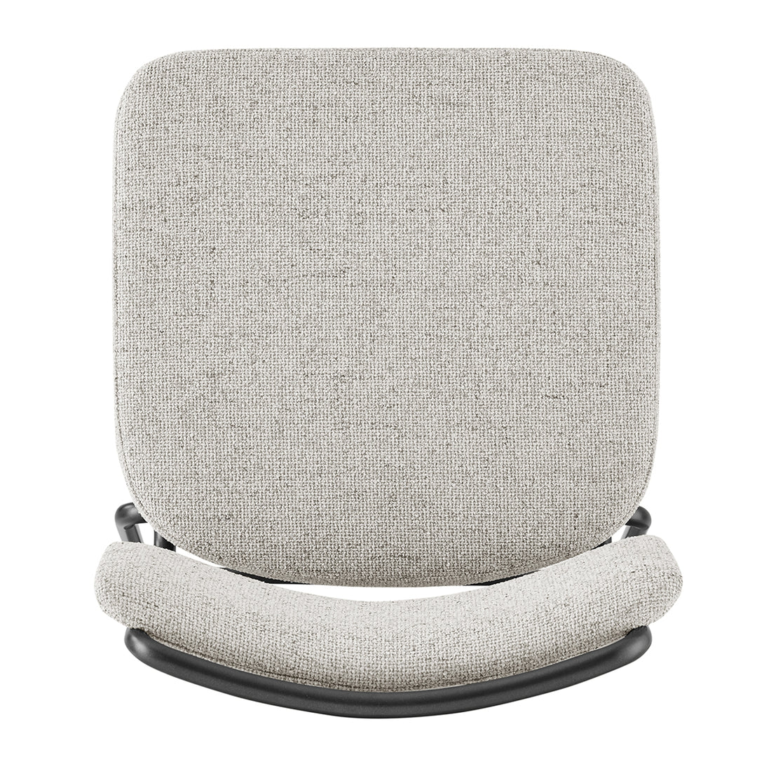 Zander Chenille Counter Stool - Pebbled Cream - view 8