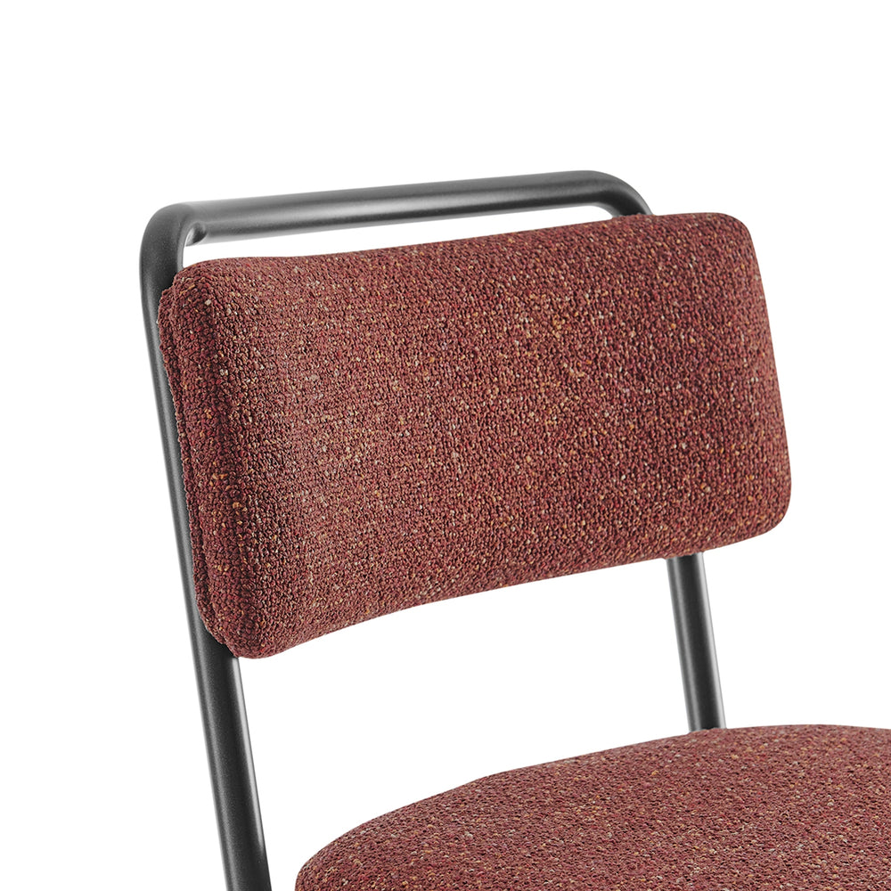 Zander Chenille Counter Stool - Pebbled Terracotta - view 9