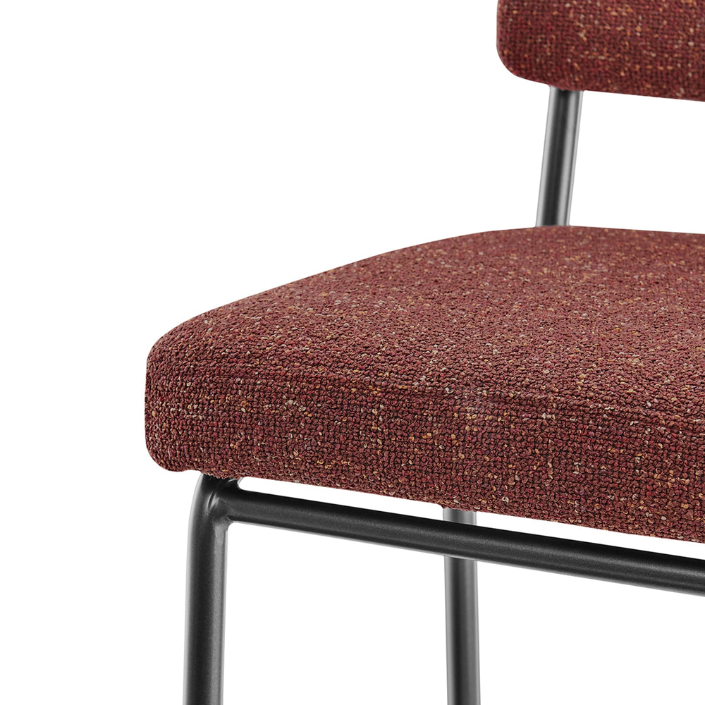 Zander Chenille Counter Stool - Pebbled Terracotta - view 10