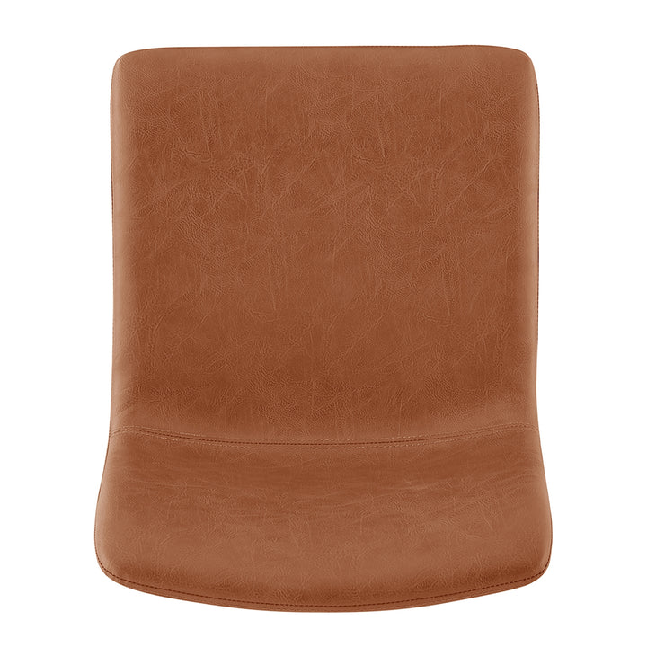 Bruce Faux Leather Gaslift Swivel Bar Stool - Toasted Caramel - view 8