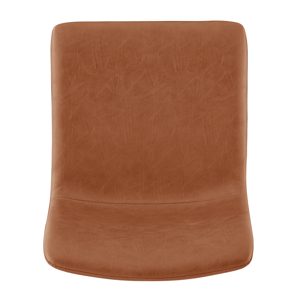 Bruce Faux Leather Gaslift Swivel Bar Stool - Toasted Caramel - view 8