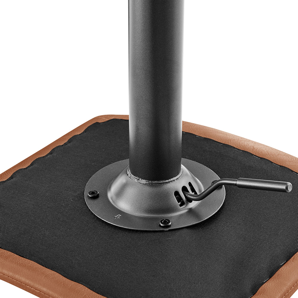 Bruce Faux Leather Gaslift Swivel Bar Stool - Toasted Caramel - view 12