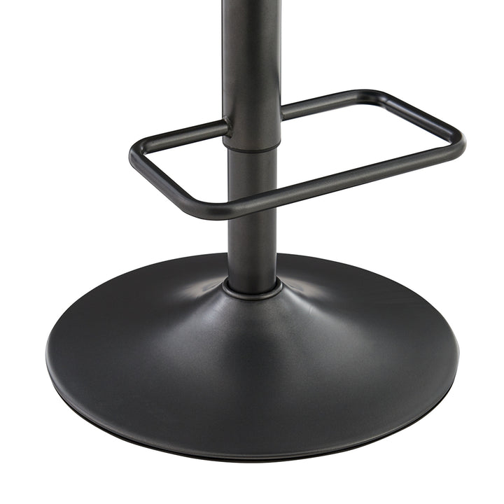 Bruce Faux Leather Gaslift Swivel Bar Stool - Toasted Dark Brown - view 10
