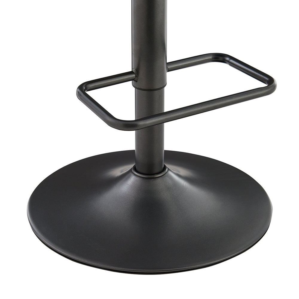 Bruce Faux Leather Gaslift Swivel Bar Stool - Toasted Dark Brown - view 10