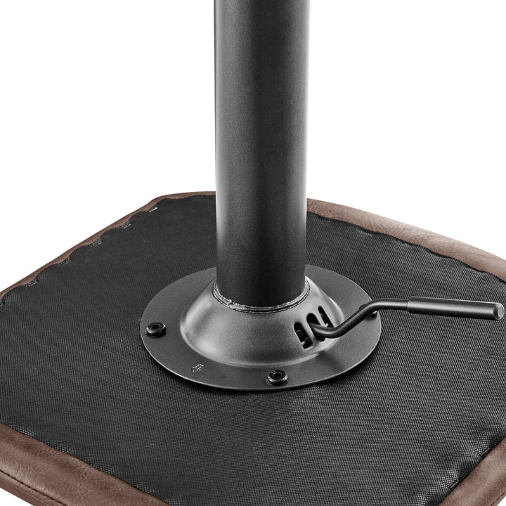 Bruce Faux Leather Gaslift Swivel Bar Stool - Toasted Dark Brown - view 12