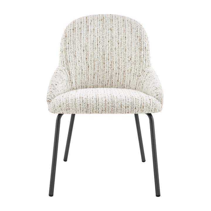 Katrisa Boucle Dining Side Chair - Zenith White - view 4