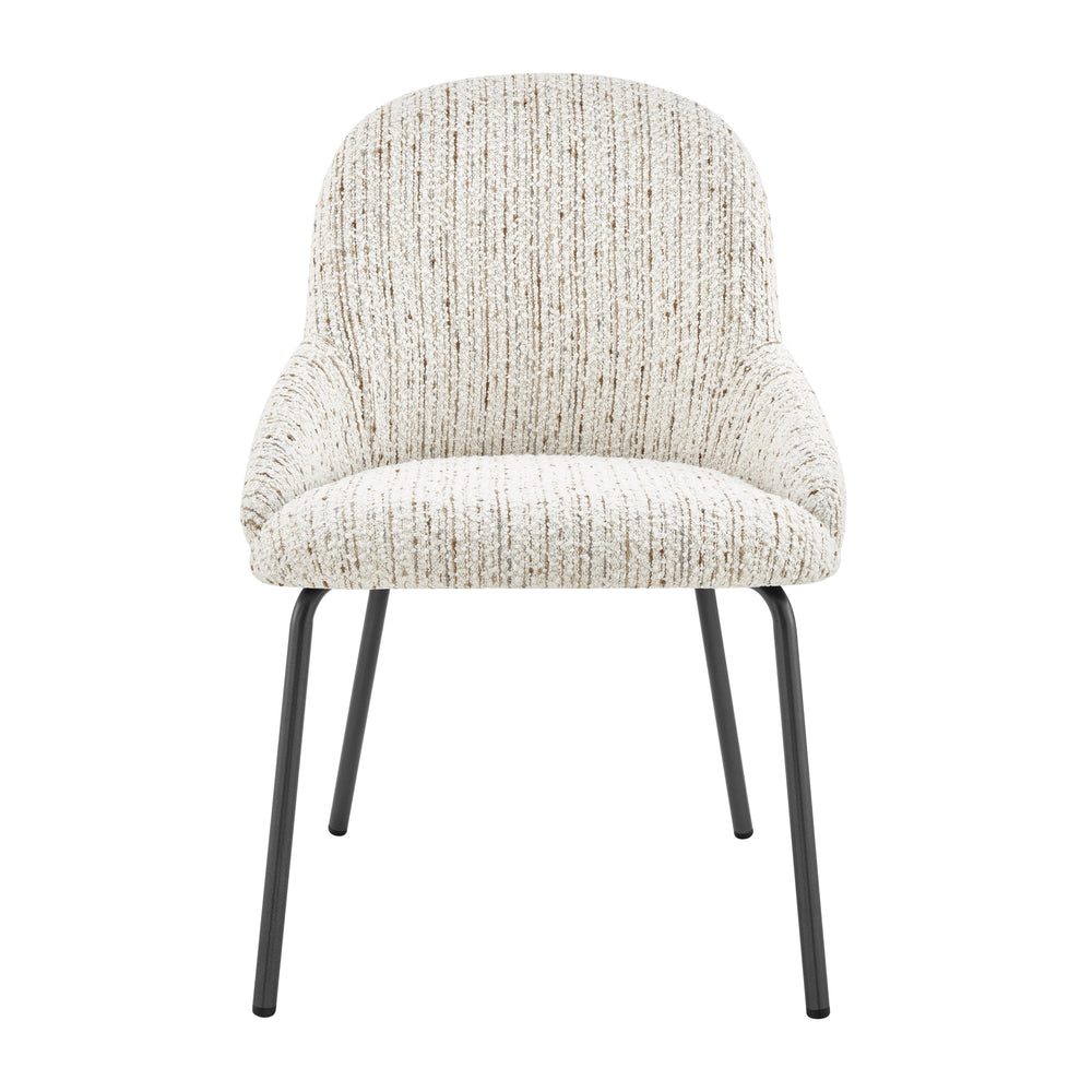 Katrisa Boucle Dining Side Chair - Zenith White - view 4
