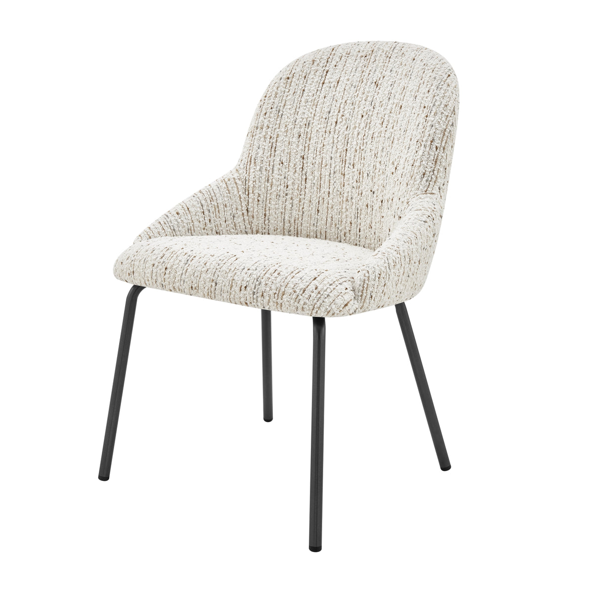 Katrisa Boucle Dining Side Chair - Zenith White