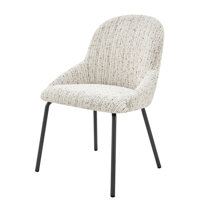 Katrisa Boucle Dining Side Chair - Zenith White