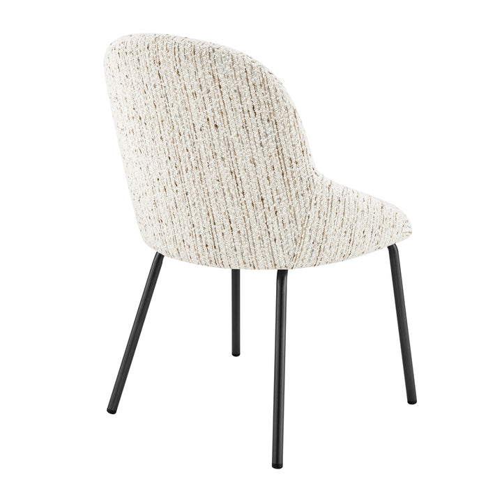 Katrisa Boucle Dining Side Chair - Zenith White - view 7