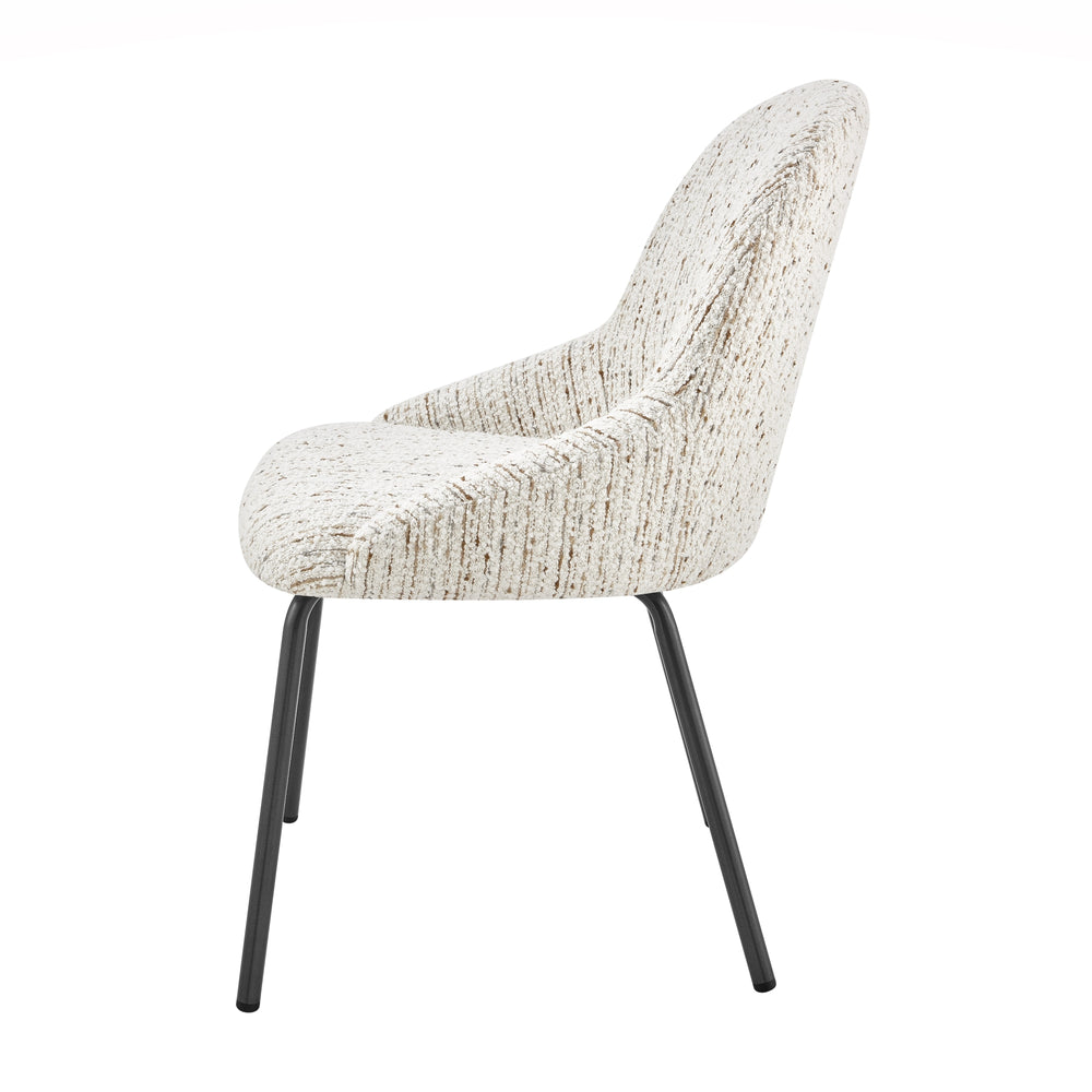 Katrisa Boucle Dining Side Chair - Zenith White - view 5