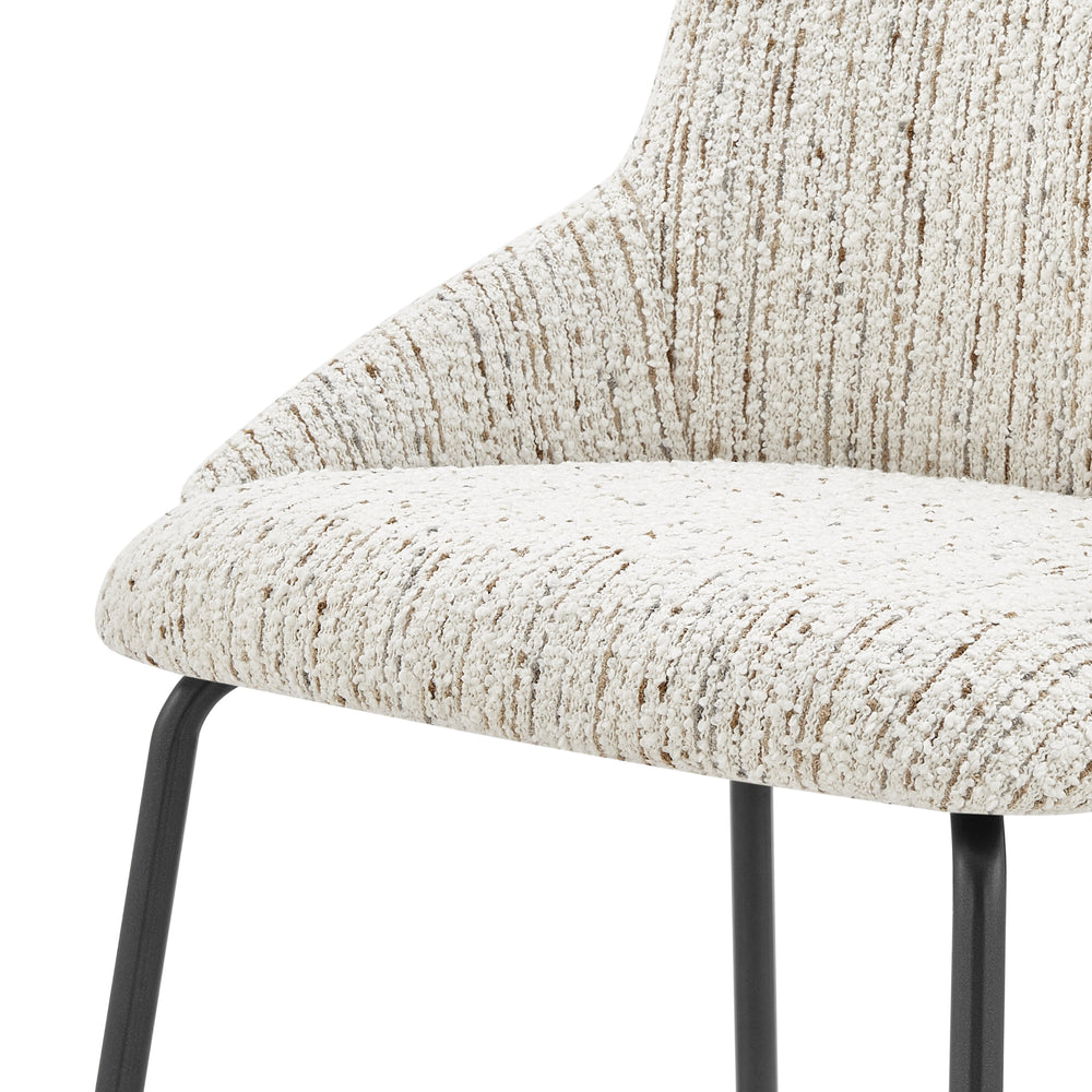 Katrisa Boucle Dining Side Chair - Zenith White - view 10