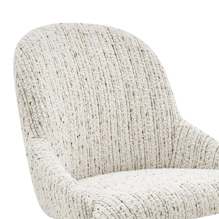 Katrisa Boucle Dining Side Chair - Zenith White - view 9