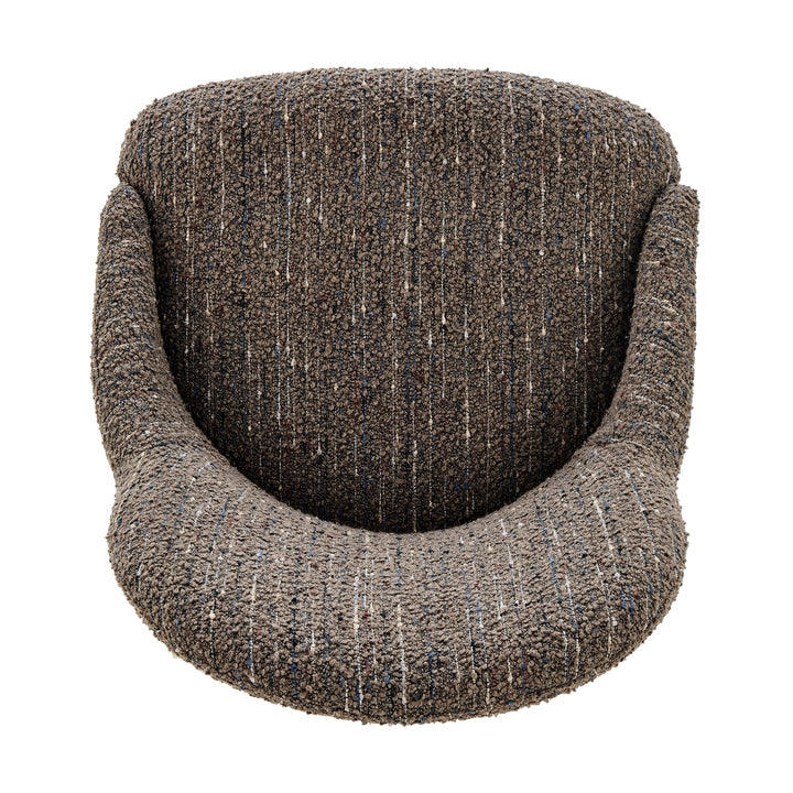 Katrisa Boucle Dining Side Chair - Zenith Brown - view 8