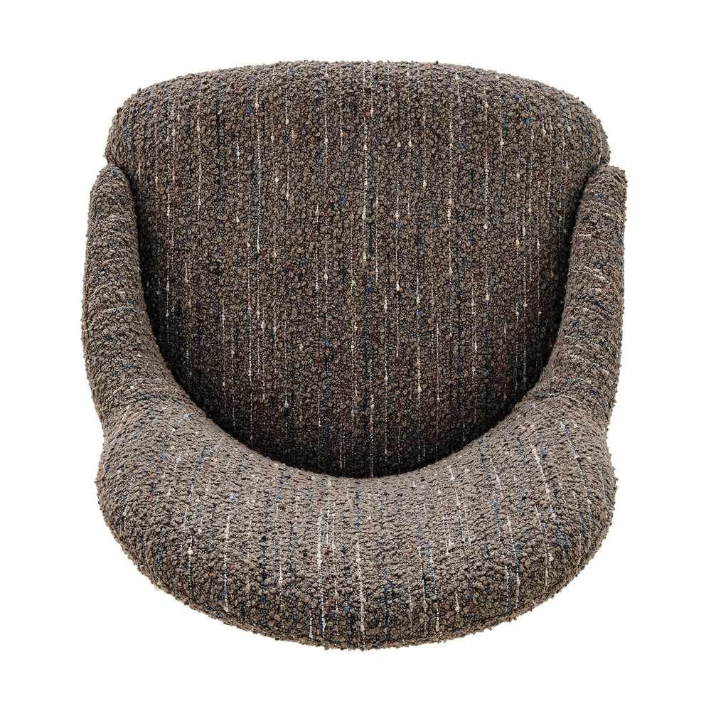 Katrisa Boucle Dining Side Chair - Zenith Brown - view 8