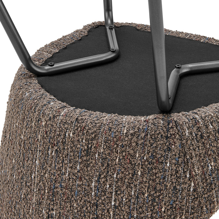 Katrisa Boucle Dining Side Chair - Zenith Brown - view 12