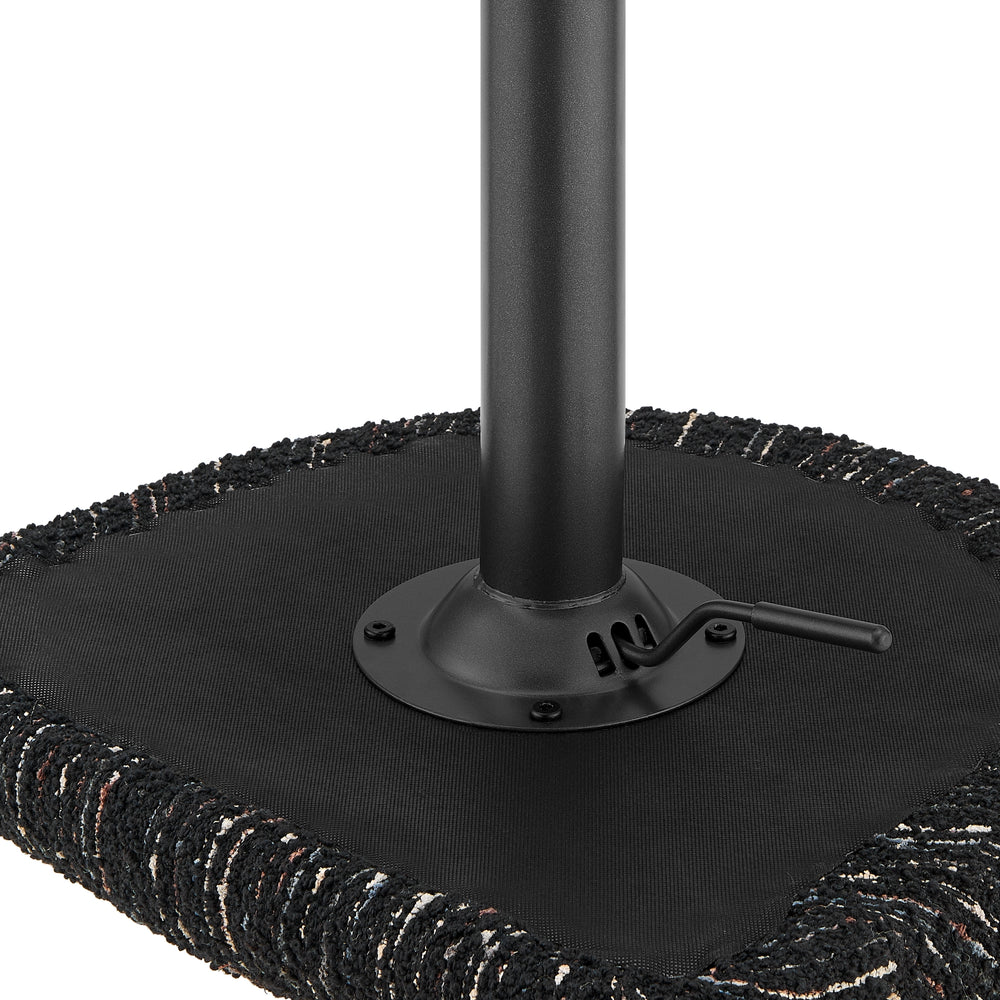 Jorrell Boucle Gaslift Swivel Bar Stool - Zenith Black - view 11