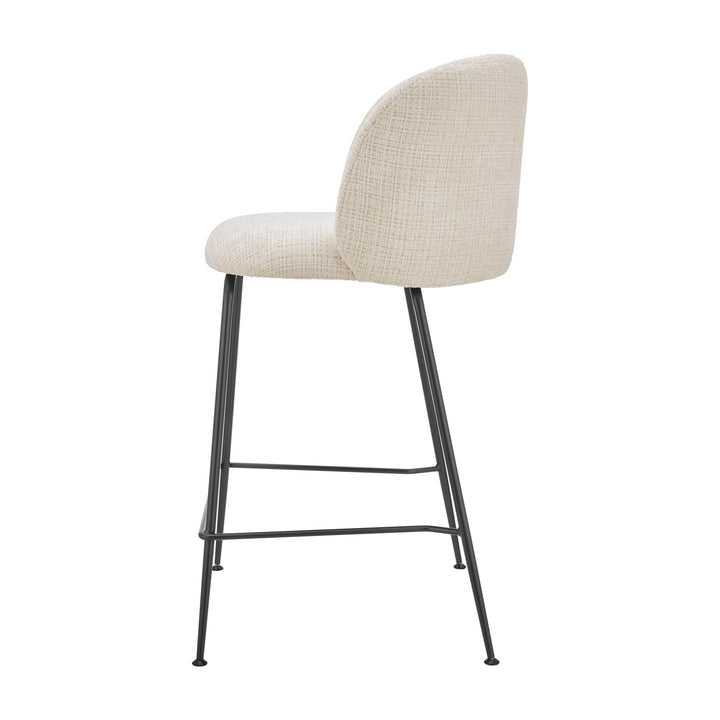 Millie Chenille Counter Stool - Canova Ivory - view 5