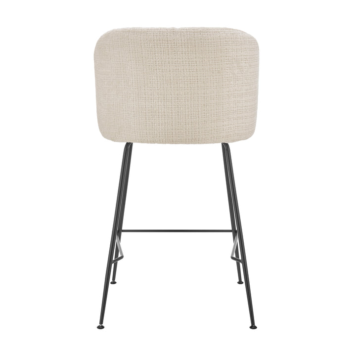 Millie Chenille Counter Stool - Canova Ivory - view 6