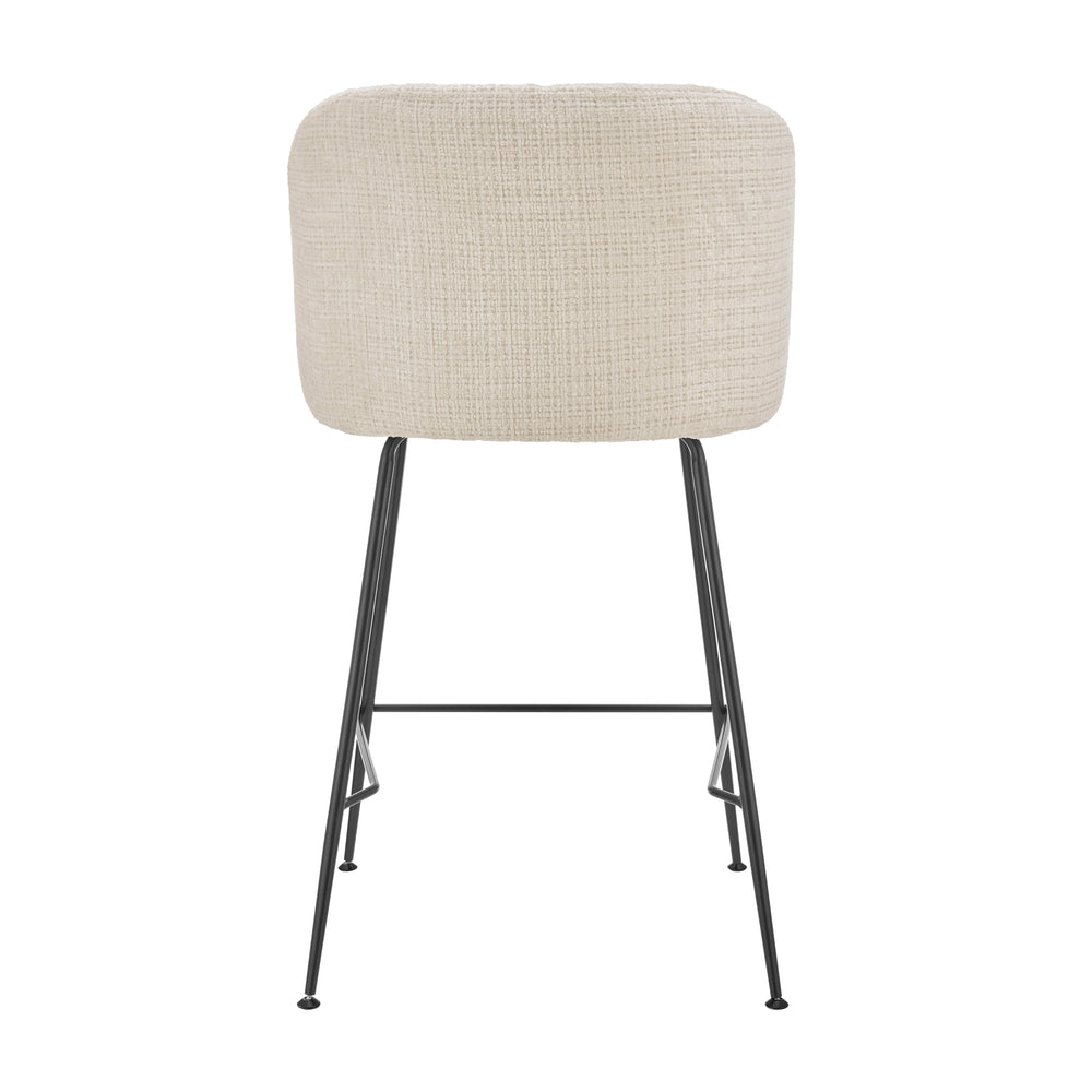 Millie Chenille Counter Stool - Canova Ivory - view 6