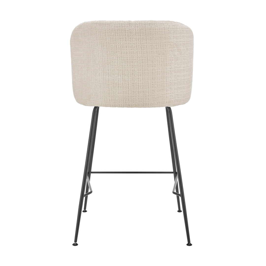 Millie Chenille Counter Stool - Canova Ivory - view 6