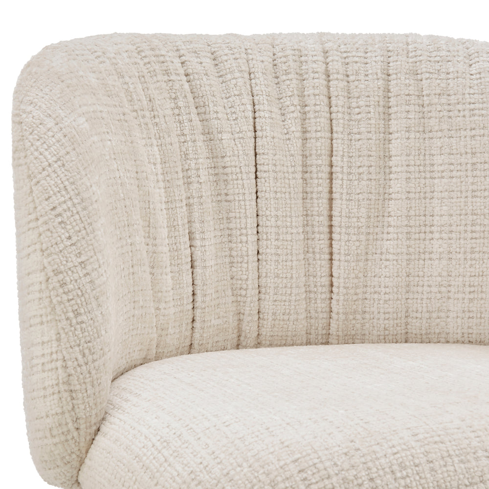 Millie Chenille Counter Stool - Canova Ivory - view 9