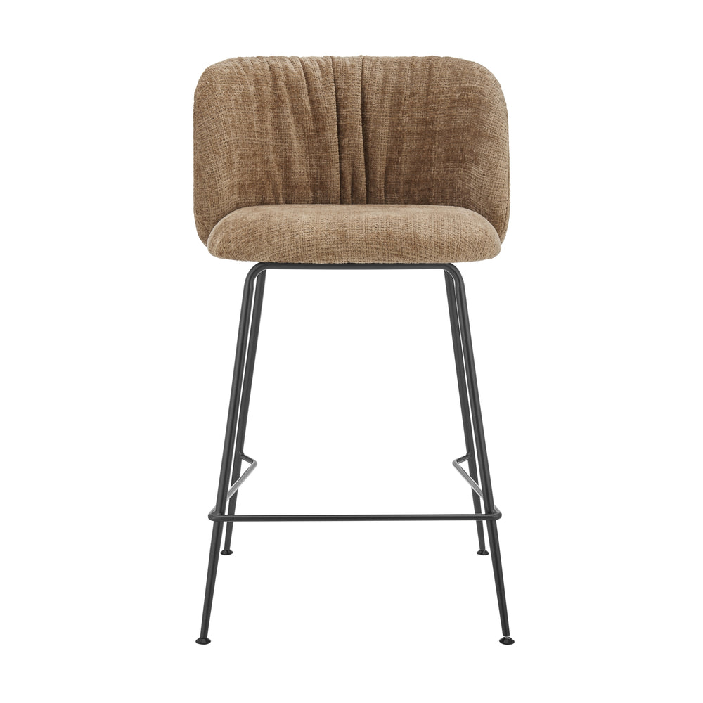 Millie Chenille Counter Stool - Canova Brown - view 4