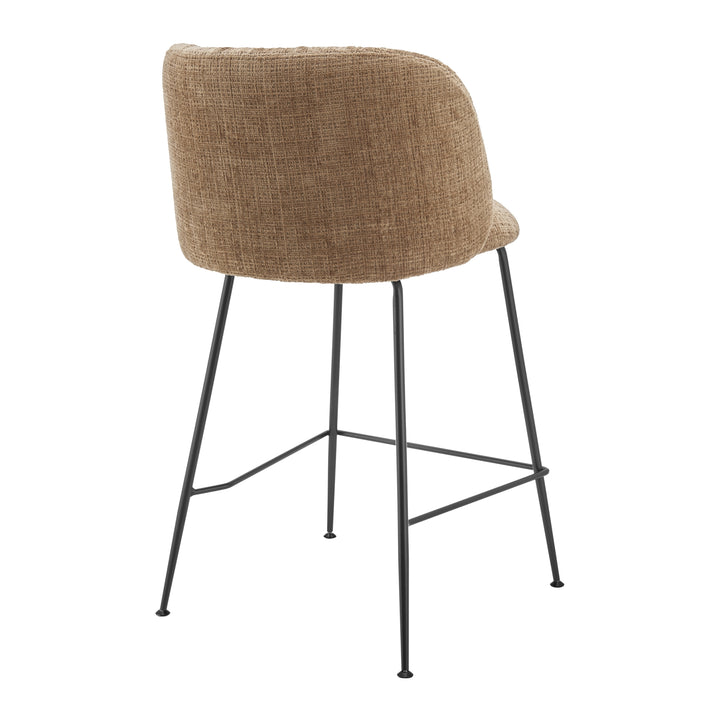 Millie Chenille Counter Stool - Canova Brown - view 7