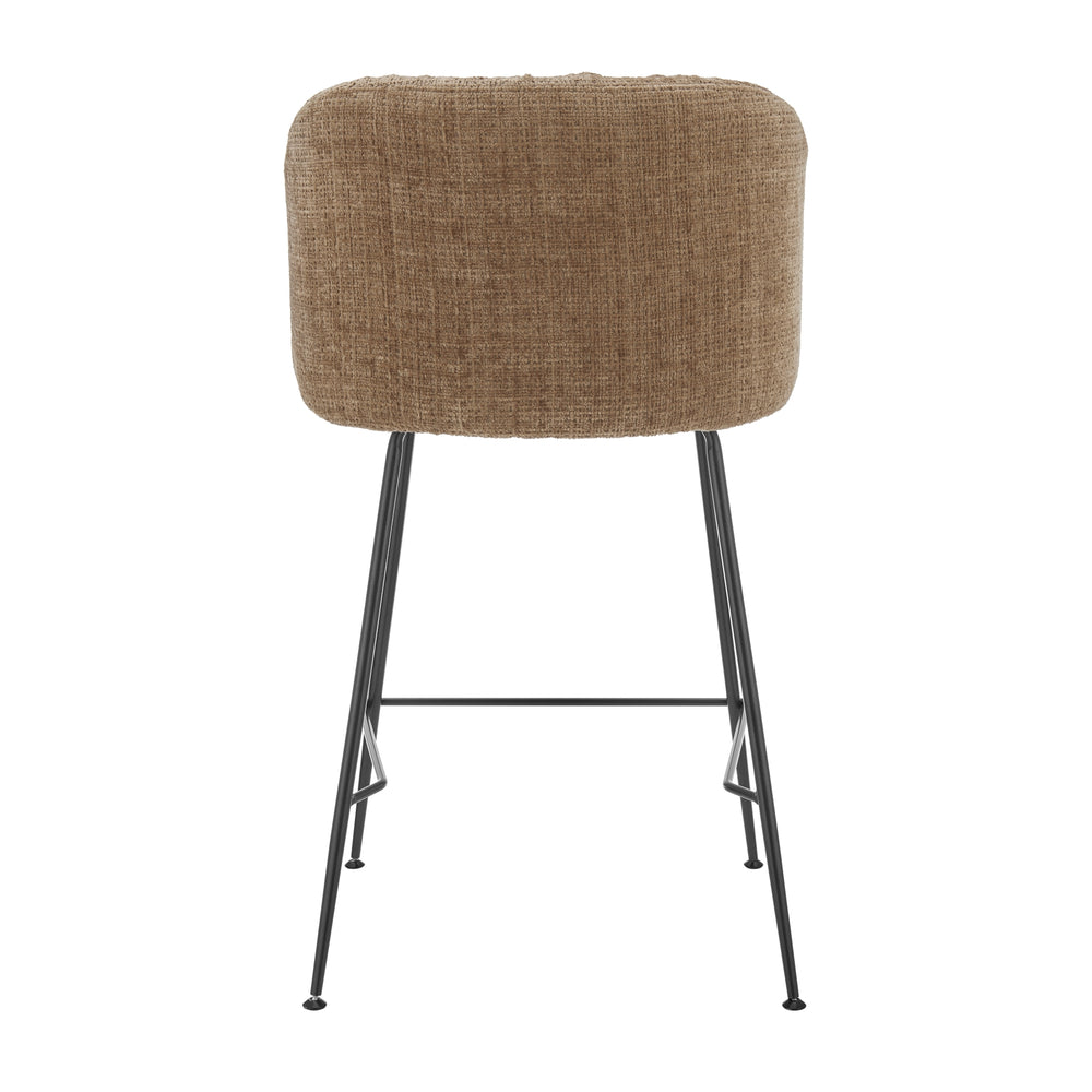 Millie Chenille Counter Stool - Canova Brown - view 6