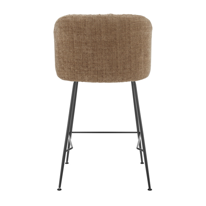 Millie Chenille Counter Stool - Canova Brown - view 6