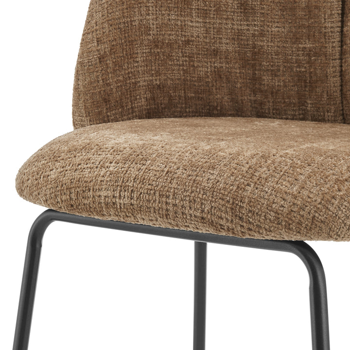 Millie Chenille Counter Stool - Canova Brown - view 10