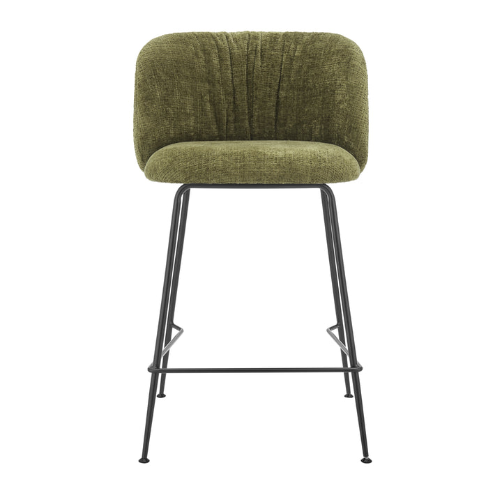 Millie Chenille Counter Stool - Canova Green - view 4
