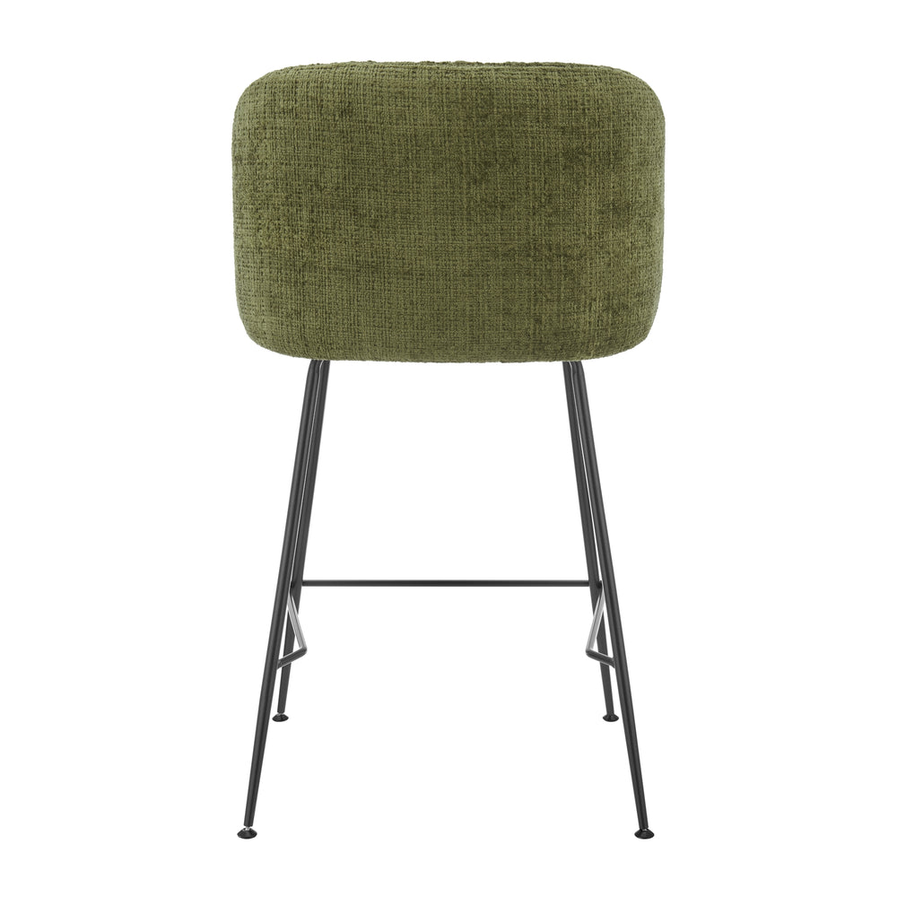 Millie Chenille Counter Stool - Canova Green - view 6