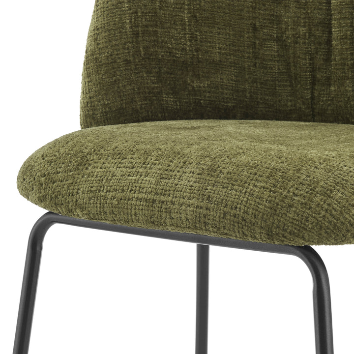 Millie Chenille Counter Stool - Canova Green - view 10