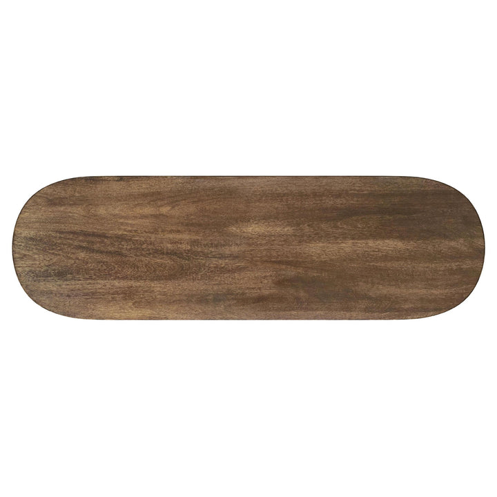 Coaster Furniture 930030 Fletcher Oval Solid Mango Wood Entryway Console Table Brown