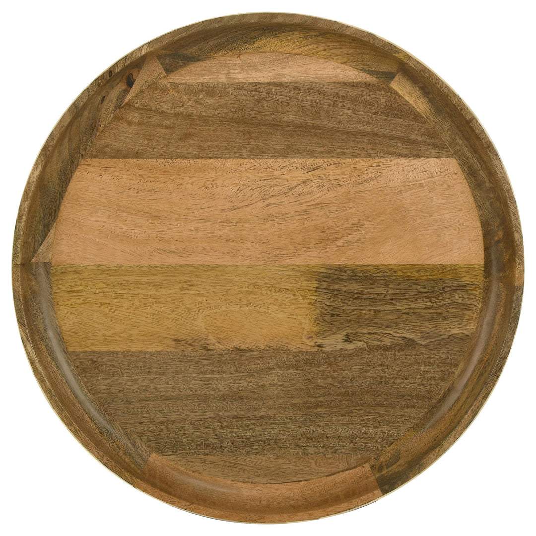 Coaster Furniture 930193 Ollie 2-piece Solid Wood Bone Inlay Nesting Table Natural