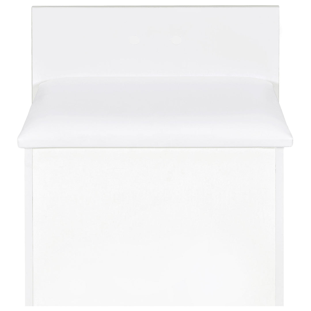 Coaster Furniture 930208 Danbury 3-drawer Makeup Vanity & Stool Set White High Gloss