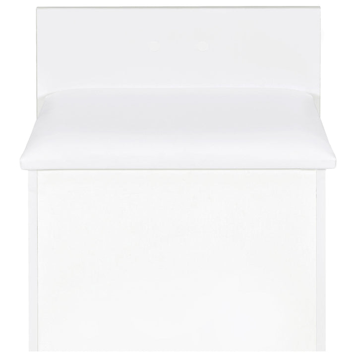 Coaster Furniture 930208 Danbury 3-drawer Makeup Vanity & Stool Set White High Gloss