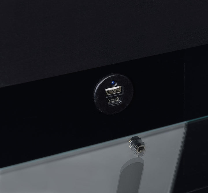 Coaster Furniture 930209 Danbury 3-drawer Makeup Vanity & Stool Set Black High Gloss