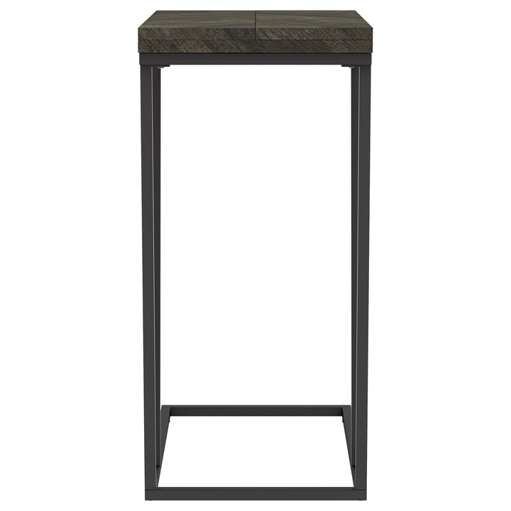 Coaster Furniture 931156 Carly Expandable Engineered Wood C-Shaped Side Table Grey