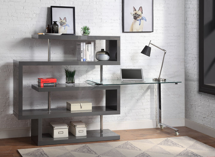 Buck II Writing Desk with Bookshelf