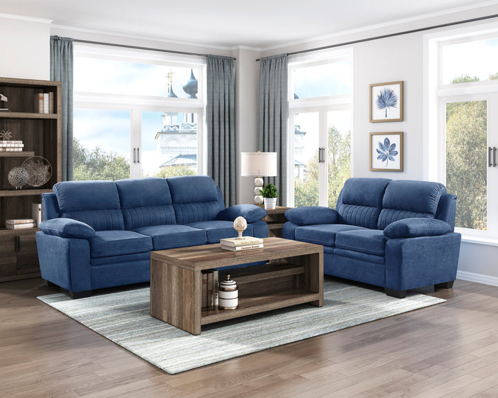 Holleman 80" Blue Sofa