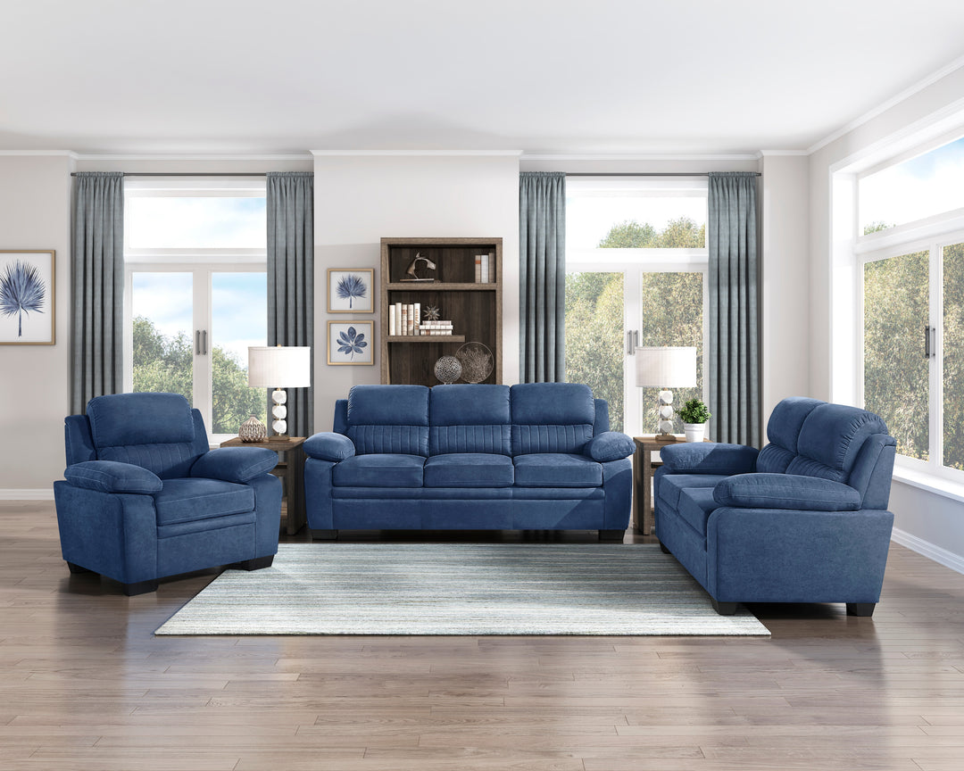 Holleman 80" Blue Sofa