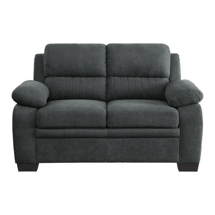 Holleman Modern Sofa and Loveseat - Dark Gray