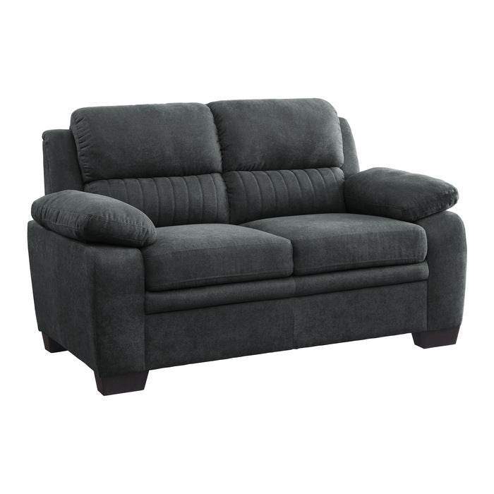 Holleman Modern Loveseat - Dark Gray